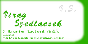 virag szedlacsek business card